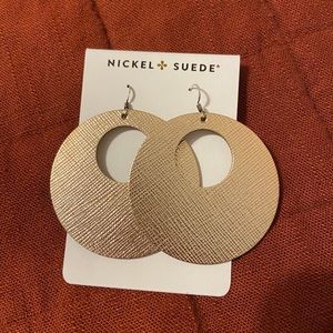 Nickel & Suede Rose gold novas